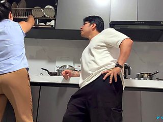 Roxxan Gets Rough Pounded in Kitchen as Brothers Cuckold Wife
