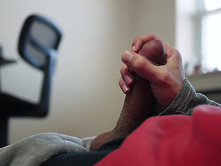 Sexy Muscular Stud Jerking off Big Veiny Cock Until He Cums