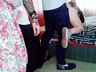 Hot Foursome Swapping Partners - Petite Girls & Big Dicks Orgy