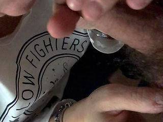 My wife gives me a slow blowjob with a mega final cumshot