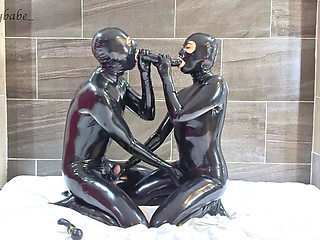 Double Dildo Fun, Part 1 - Alex Latex