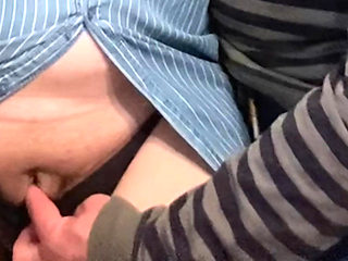 Pervert Fingers Under My Dress Fingering My Pussy