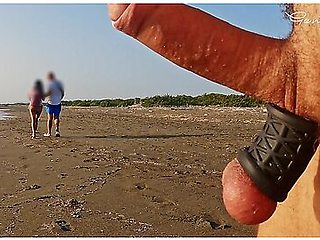 Anal Fingering For A Slut: Public Beach Slut Analized And Handjob
