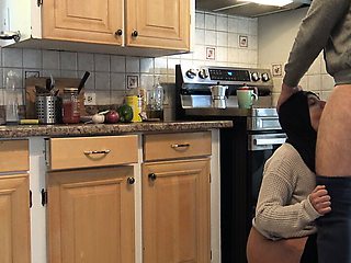 Arab Iraqi wife has doggystyle anal in the kitchen