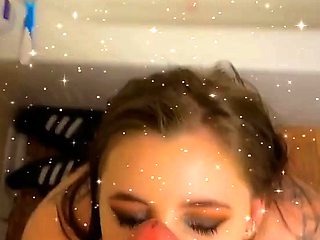 Busty redhead teen blowjob and cock ride