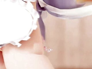 Tsuina-Chan Dancing Only In Sexy Apron (3D HENTAI)