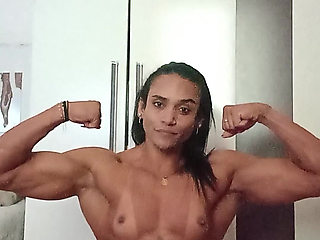 Shredded milf muscles aren't for the weak