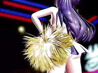 Chia Yuuka - Sexy Cheerleaders Dance (3D HENTAI)