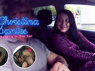 Hairy Christina Santes Banging In The Car