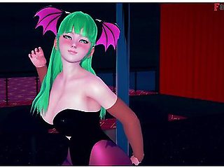 Morrigan Table Dance Capcom Full Halloween Special