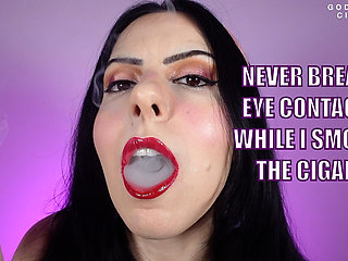 Never Break Eye Contact, While I Smoke the Cigar