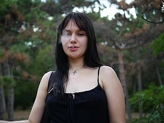 Smoking 120mm Cigarette Outdoors