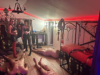 Hot drips on cock and balls - Intense waxing harem - Mistress Zeida Cluj Napoca Mistress BDSM