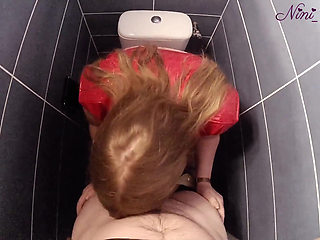 Big Natural Booty French Girl Fucked Hard in Nightclub Toilet