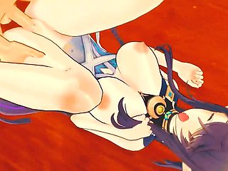 Hard-core, hentai, genshin impact futa