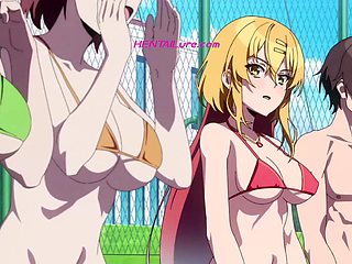 Cutie straddles cock on track as crowd cheers sweaty handjob ⋆ Exclusive Dubbed Anime