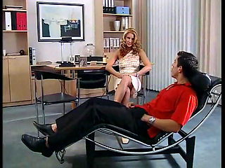 Hot Blonde Therapist Has a Good Fuck with a Well Endowed Patient