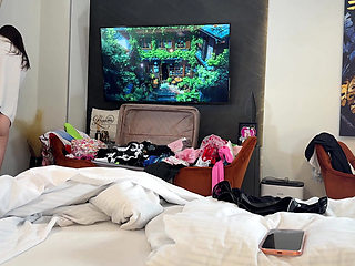 Hot Sexy Long Legs University Student College Girl Does a Try on Haul for Short Skirt and Lingerie Panties and No Panties