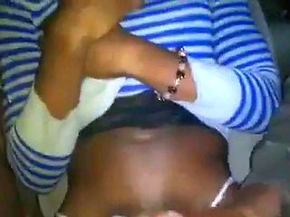 Black Crossdresser Receives a Handjob