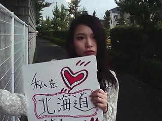 Japanese sexy girl Ako Nishino hitchhikes a car and cock sucking a stranger uncensored.