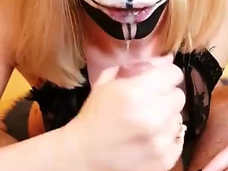 Teen Sucking Dick on Halloween