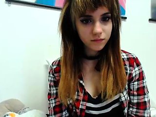 Cute blonde amateur webcam teen masturbating