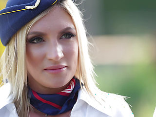 Two Stewardesses Have Sex With A Passenger!