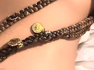 Sexy Bright Light Ebony Dakota Slim Enjoying Solo Play