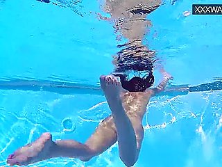 Hungarian Pornstar Lana Tanga Orgasming Underwater