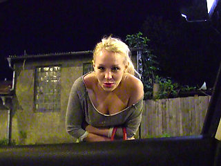 Stranded blonde Russian teen Lola Taylor gets picked up and fucked