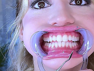Teeth Fetish Extreme Close-up Dental Examination