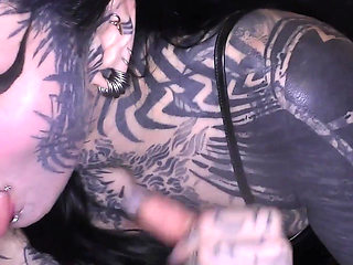 Tattooed Babes Are Ready to Suck and Deepthroat Some Long Dicks