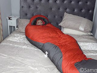 Down Jacket and Bedroll Masturbation