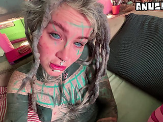 Private home fuck with sloppy BJ and creampie