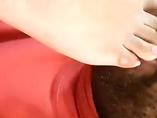 When She Invites Herself for a Foot Massage N Feet Worship