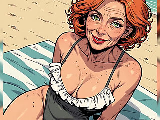 Revealing Swimsuits with Mature Cleavage (naughty Ai)