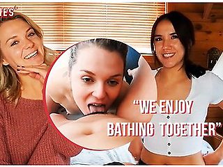 Sexy Girls From Canada Enjoy A Soapy Shower