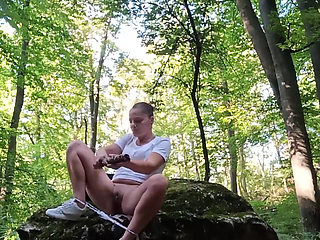 Inserting a Stick in My Pussy