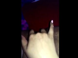 Ebony Fingering Her Wet Pussy on Webcam