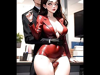 Office beauties fucking in the office compilation