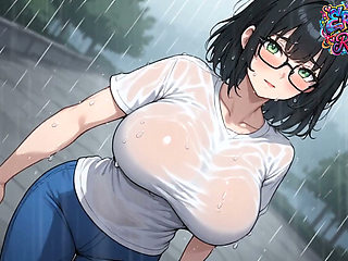 POV My 25-year-old Girlfriend Loves Me in the Rain, but I Reject Her and End up Consoling Herself with Older Men