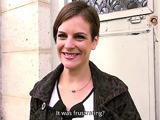 Big Ass Short Hair Brunette Gets Hardcore Dp