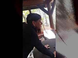 Mature Candi Annie Outdoor POV Blowjob - Cum Swallow in Forest