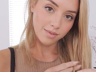 Blonde with a pretty face is going to get rammed hard