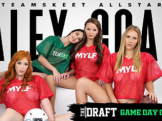 Lauren Phillips & Pristine Edge & Alex Coal & Jasmine Daze & Brad Sterling & Bobby Beefcakes in The Draft: Game Day Orgy - TeamSkeetAllStars