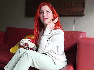 This redhead LATINA TEEN said she was camera shy