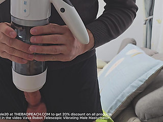 Hung Boy Masturbate with VaVa Robot