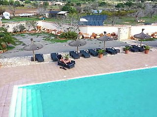 Hot Ilona Lies By The Pool And Rubs Her Pussy And Dildo With Oil - DeutscheOmas