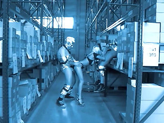 German Domination Scene - Blonde in Fetish Gear