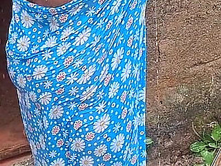 Hot Step Mom Bathing Outdoor